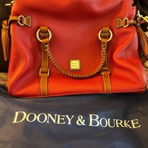 Dooney and Bourke Large Pebble Grain Satchel.NEVER CARRIED! Brand New